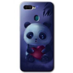 Oppo AX7 Bebek Panda Baskılı Uyumlu Silikon Kılıf