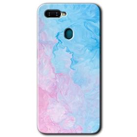 Oppo AX7 Blue Art Baskılı Uyumlu Silikon Kılıf