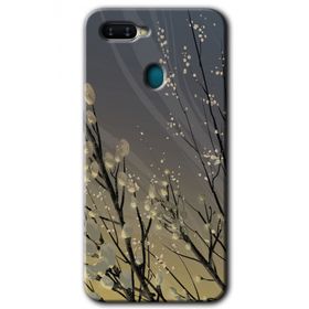 Oppo AX7 Branches Flowers Baskılı Uyumlu Silikon Kılıf