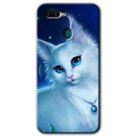 Oppo AX7 Cat Glance Baskılı Uyumlu Silikon Kılıf