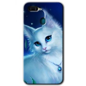 Oppo AX7 Cat Glance Baskılı Uyumlu Silikon Kılıf
