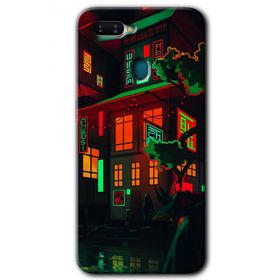 Oppo AX7 China Street Baskılı Uyumlu Silikon Kılıf