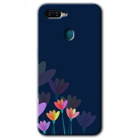 Oppo AX7 Çizim Çiçekleri Baskılı Uyumlu Silikon Kılıf