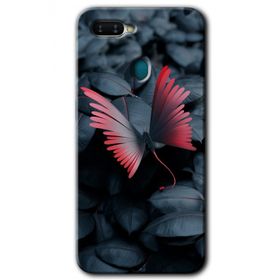 Oppo AX7 Dark Butterfly Baskılı Uyumlu Silikon Kılıf