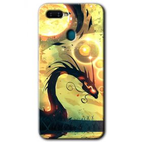 Oppo AX7 Digital Dragon Baskılı Uyumlu Silikon Kılıf