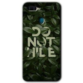 Oppo AX7 Do Not Hide Baskılı Uyumlu Silikon Kılıf