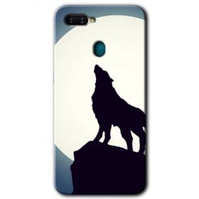 Oppo AX7 Dolunay Bozkurt Baskılı Uyumlu Silikon Kılıf
