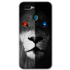 Oppo AX7 Fire and Ice Lion Baskılı Uyumlu Silikon Kılıf