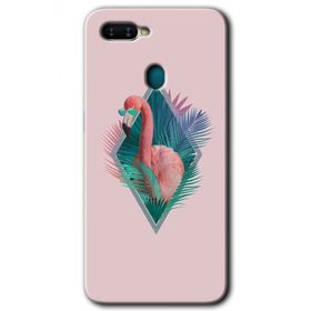 Oppo AX7 Flamingo Baskılı Uyumlu Silikon Kılıf