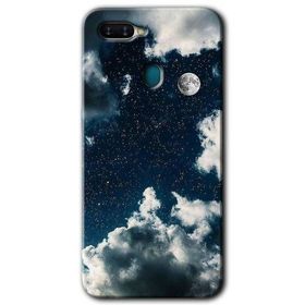 Oppo AX7 Gece Gökyüzü Baskılı Uyumlu Silikon Kılıf