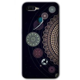 Oppo AX7 Gezegen Döngüsü Baskılı Uyumlu Silikon Kılıf