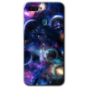Oppo AX7 Gezegen Karışımı Baskılı Uyumlu Silikon Kılıf