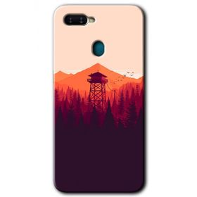 Oppo AX7 Gözlem Kulesi Baskılı Uyumlu Silikon Kılıf