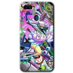Oppo AX7 Graffiti Çizgi Film Baskılı Uyumlu Silikon Kılıf