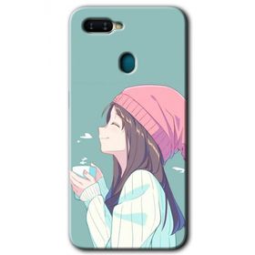 Oppo AX7 Happy Girl Baskılı Uyumlu Silikon Kılıf