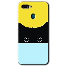 Oppo AX7 Kara Kedi Baskılı Uyumlu Silikon Kılıf