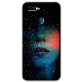 Oppo AX7 Karanlık Kadın Baskılı Uyumlu Silikon Kılıf