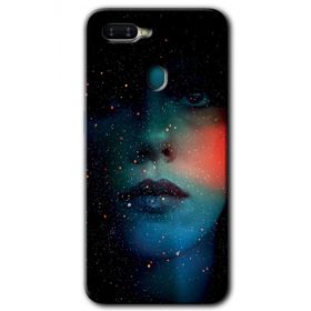 Oppo AX7 Karanlık Kadın Baskılı Uyumlu Silikon Kılıf