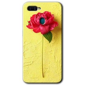 Oppo AX7 Kırmızı Gül Baskılı Uyumlu Silikon Kılıf
