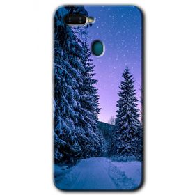 Oppo AX7 Kış Manzarası Baskılı Uyumlu Silikon Kılıf