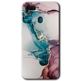 Oppo AX7 Liquid Mermer Baskılı Uyumlu Silikon Kılıf