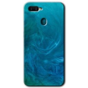 Oppo AX7 Mavi Aura Baskılı Uyumlu Silikon Kılıf