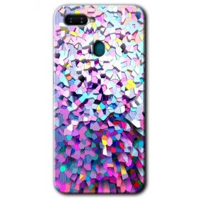 Oppo AX7 Mosaic Fragments Colorfull Baskılı Uyumlu Silikon Kılıf