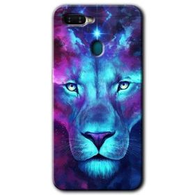 Oppo AX7 Neon Lion Baskılı Uyumlu Silikon Kılıf