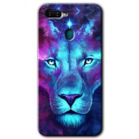 Oppo AX7 Neon Lion Baskılı Uyumlu Silikon Kılıf