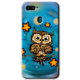 Oppo AX7 Owl Bird Stars Baskılı Uyumlu Silikon Kılıf