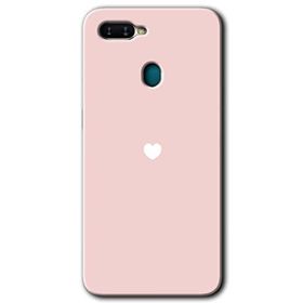 Oppo AX7 Sade Kalp Baskılı Uyumlu Silikon Kılıf