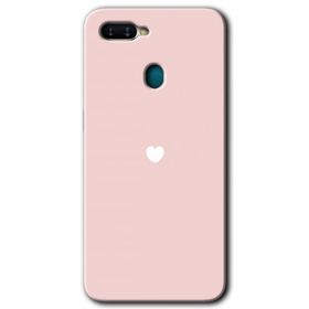 Oppo AX7 Sade Kalp Baskılı Uyumlu Silikon Kılıf
