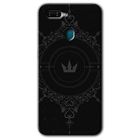 Oppo AX7 Siyah Mandala 1 Baskılı Uyumlu Silikon Kılıf
