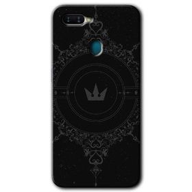 Oppo AX7 Siyah Mandala 1 Baskılı Uyumlu Silikon Kılıf