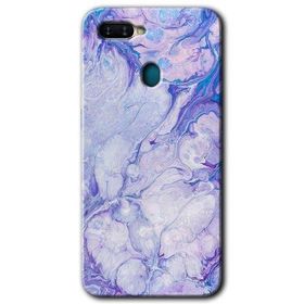 Oppo AX7 Spots Lilac Baskılı Uyumlu Silikon Kılıf