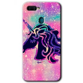 Oppo AX7 Unicorn Kristal Baskılı Uyumlu Silikon Kılıf