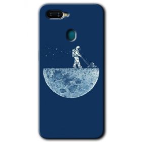 Oppo AX7 Uzay İşçisi Baskılı Uyumlu Silikon Kılıf