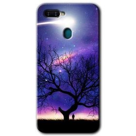 Oppo AX7 Uzay Silüet Baskılı Uyumlu Silikon Kılıf