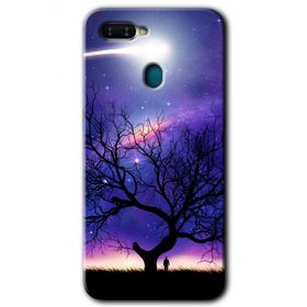 Oppo AX7 Uzay Silüet Baskılı Uyumlu Silikon Kılıf