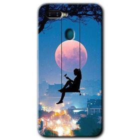 Oppo AX7 Yalnız Kadın Baskılı Uyumlu Silikon Kılıf
