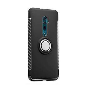 Oppo Reno 10x Zoom Siyah Kılıf Silikon Karbon Serisi Mat Fiber Negro Kapak