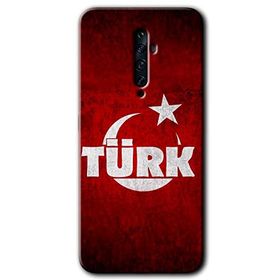 Oppo Reno 2Z Ayyıldız Türk Baskılı Uyumlu Silikon Kılıf