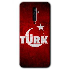 Oppo Reno 2Z Ayyıldız Türk Baskılı Uyumlu Silikon Kılıf