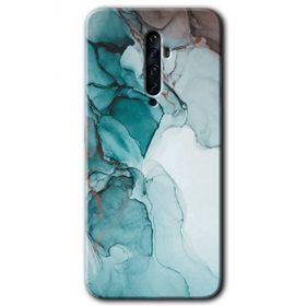 Oppo Reno 2Z Buzul Mermer Baskılı Uyumlu Silikon Kılıf