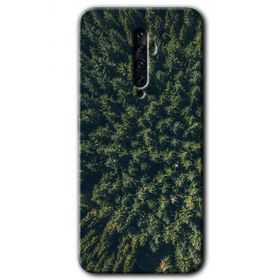 Oppo Reno 2Z Çam Ağacı Ormanı Baskılı Uyumlu Silikon Kılıf