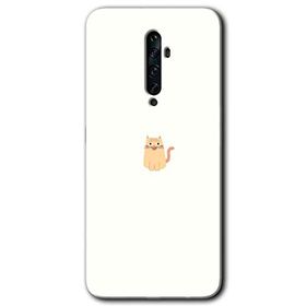 Oppo Reno 2Z Cat Minimalism Baskılı Uyumlu Silikon Kılıf