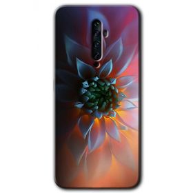 Oppo Reno 2Z Çiçek Motif Baskılı Uyumlu Silikon Kılıf