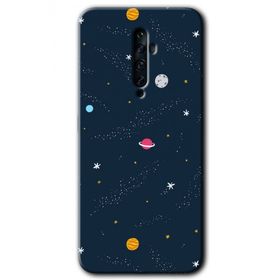 Oppo Reno 2Z Çizim Gezegen Baskılı Uyumlu Silikon Kılıf