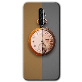 Oppo Reno 2Z Clocks Artwork Baskılı Uyumlu Silikon Kılıf