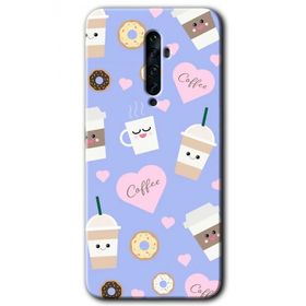 Oppo Reno 2Z Coffee Cake Baskılı Uyumlu Silikon Kılıf